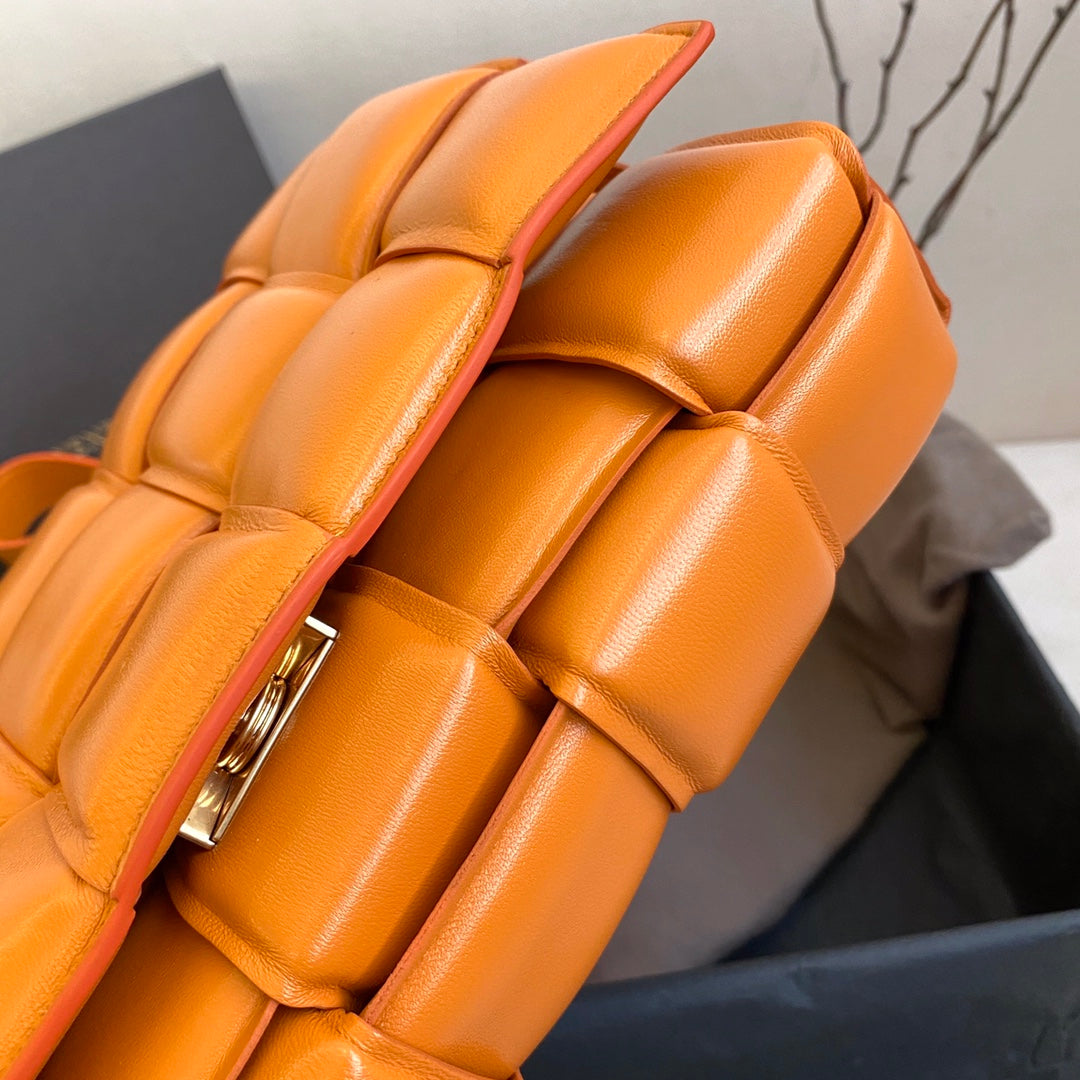 Top Quality Padded Cassette Bag For Women Travel Bag Orange 1465