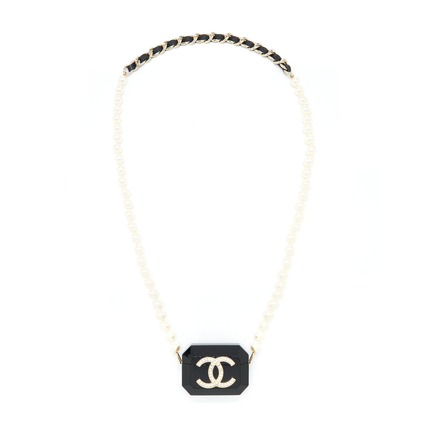 Chanel AirPods Pearl LGHW Black Handbag