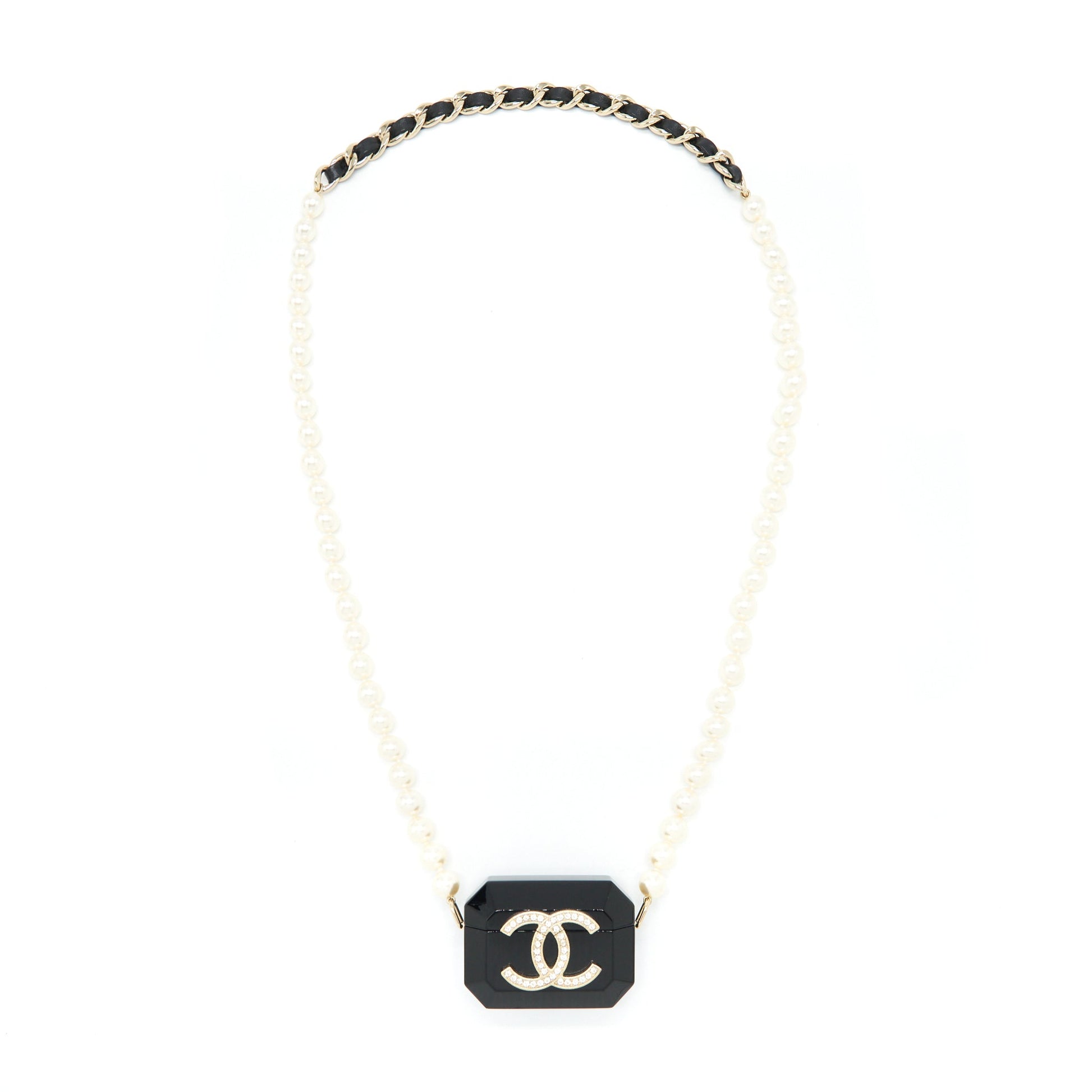 Chanel AirPods Pearl LGHW Black Handbag
