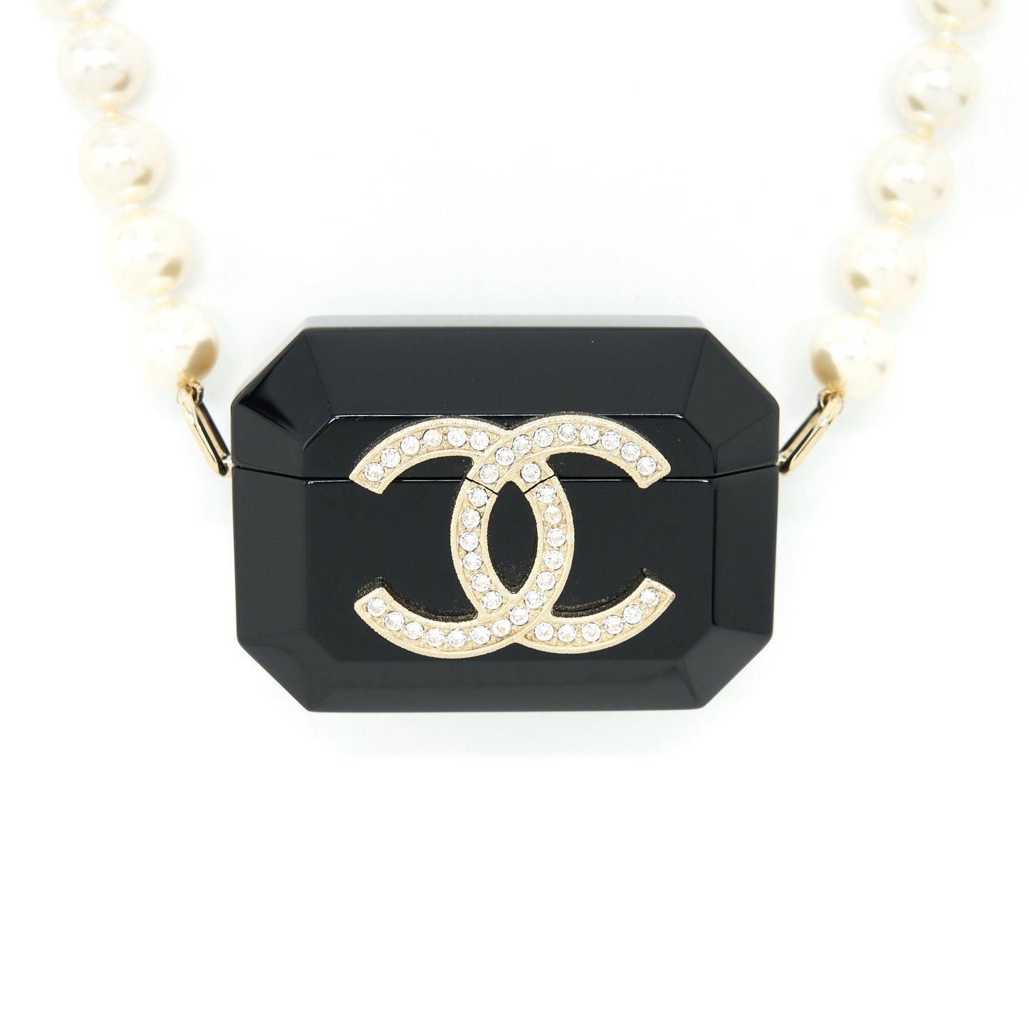 Chanel AirPods Pearl LGHW Black Handbag