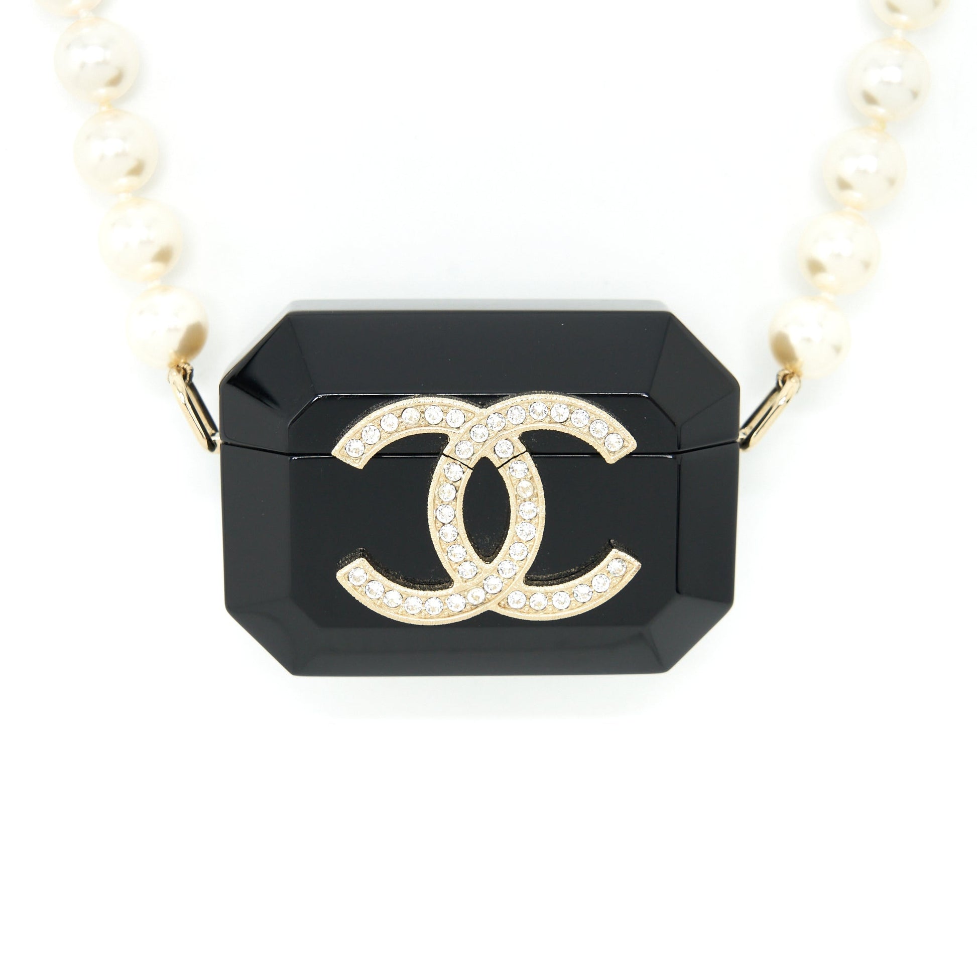 Chanel AirPods Pearl LGHW Black Handbag