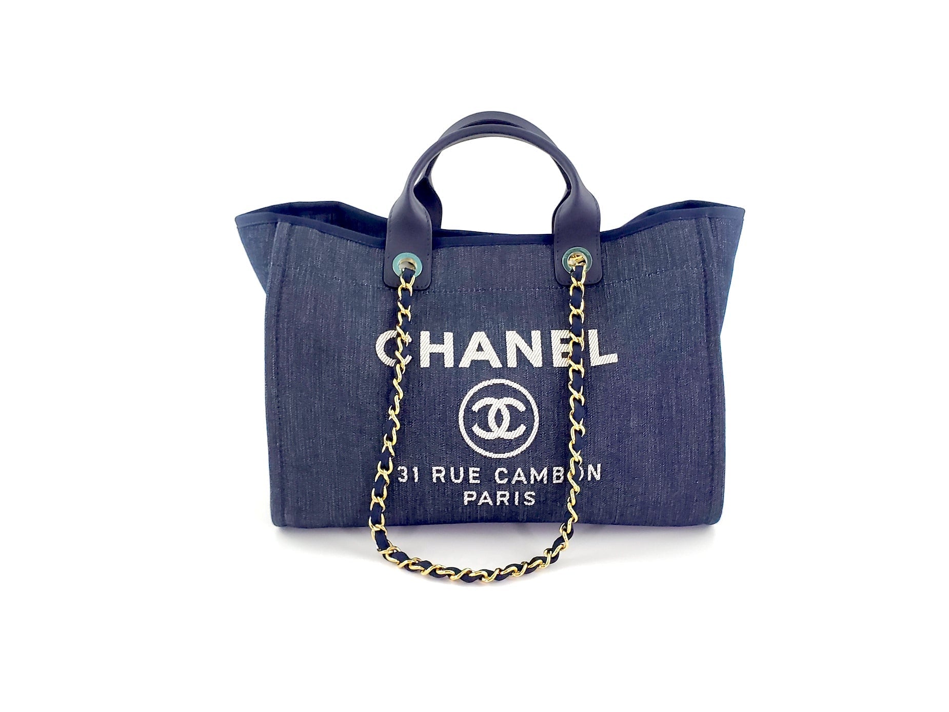 Chanel Deauville Denim Blue Marine Tote
