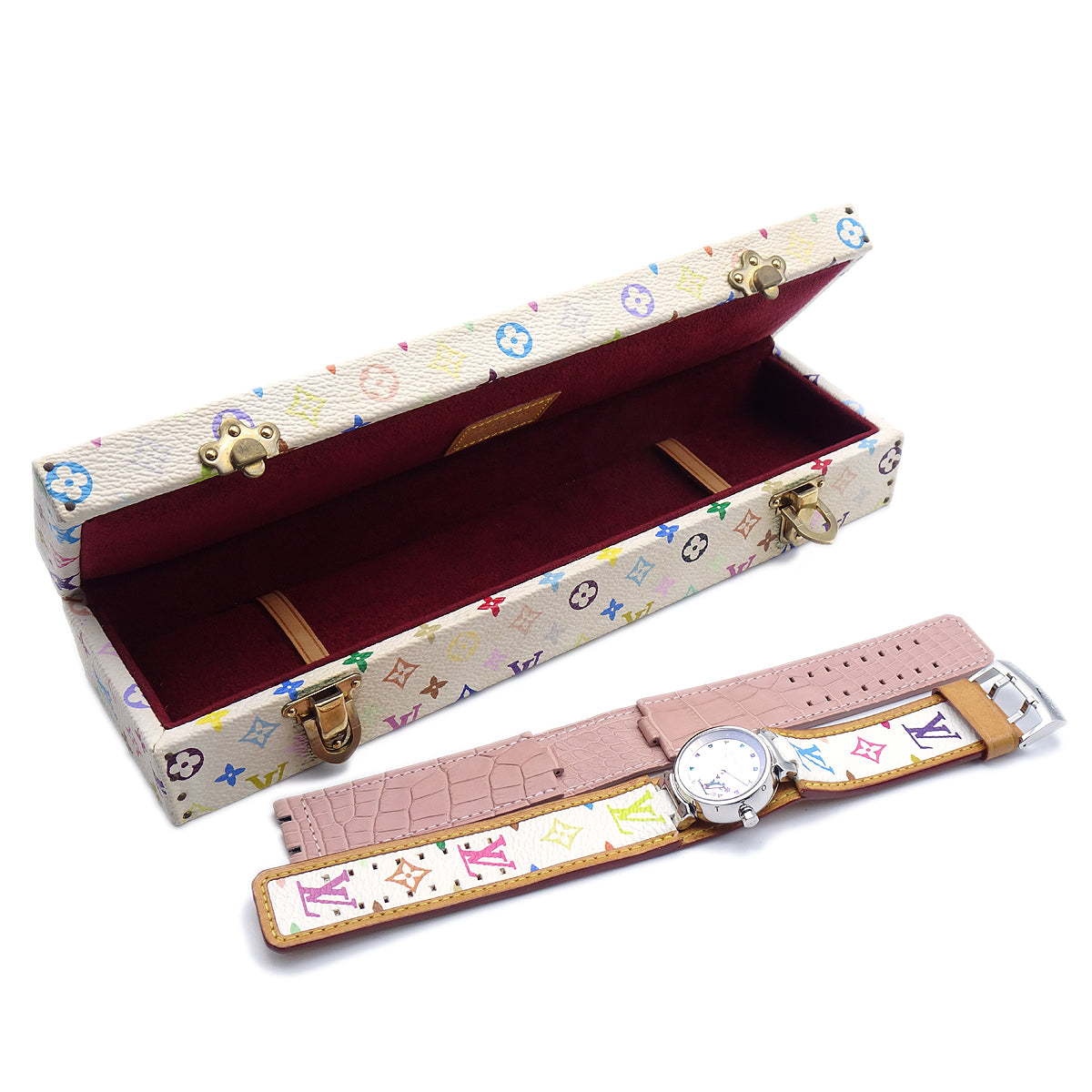 Louis Vuitton × Takashi Murakami Tambour Love Monogram Ref. Watch Style 4