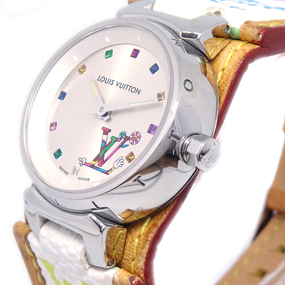 Louis Vuitton × Takashi Murakami Tambour Love Monogram Ref. Watch Style 4
