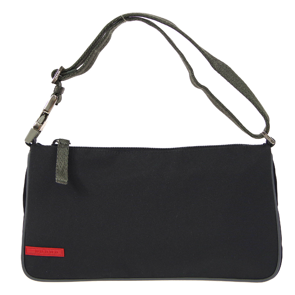 Prada Sports Handbag Nylon Black Travel Bag