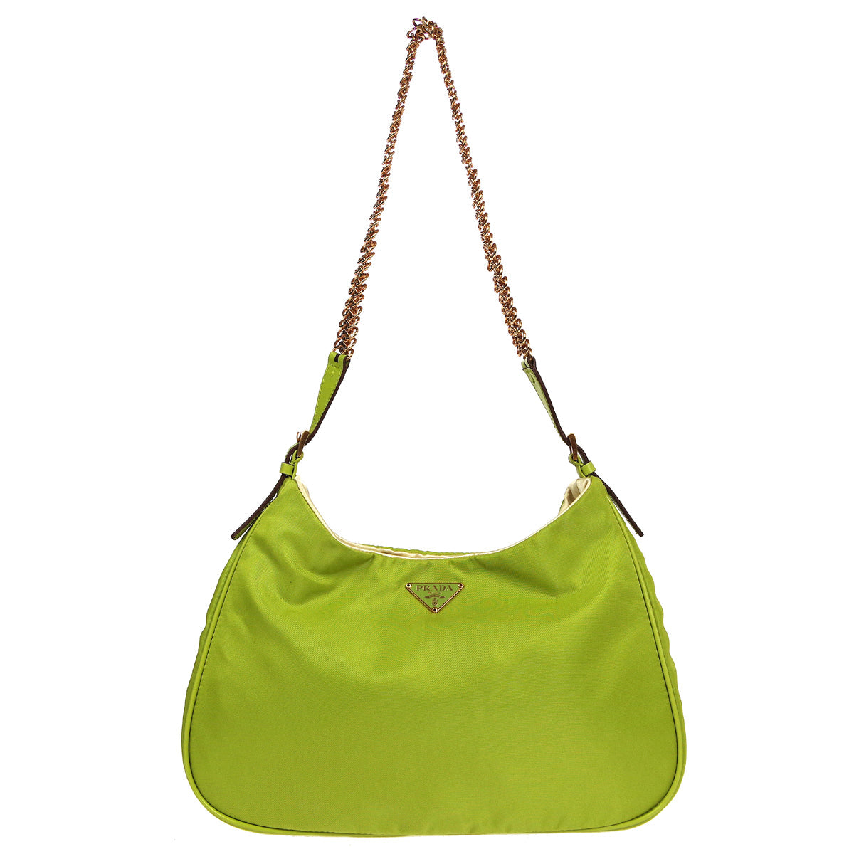Prada Shoulder Bag Green Chain