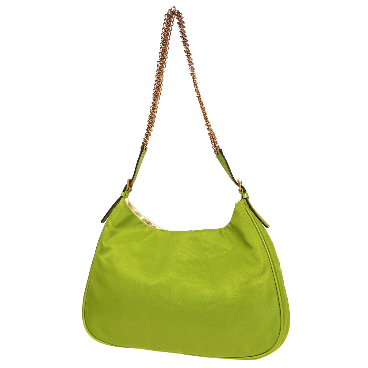 Prada Shoulder Bag Green Chain