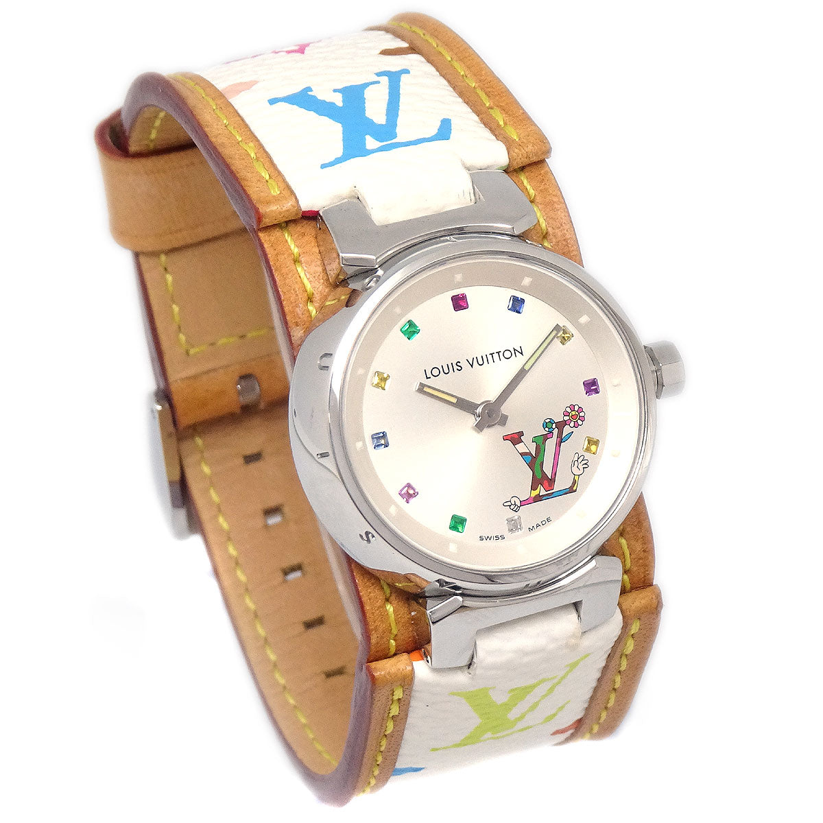 Louis Vuitton × Takashi Murakami Tambour Love Monogram Ref. Watch Style 2