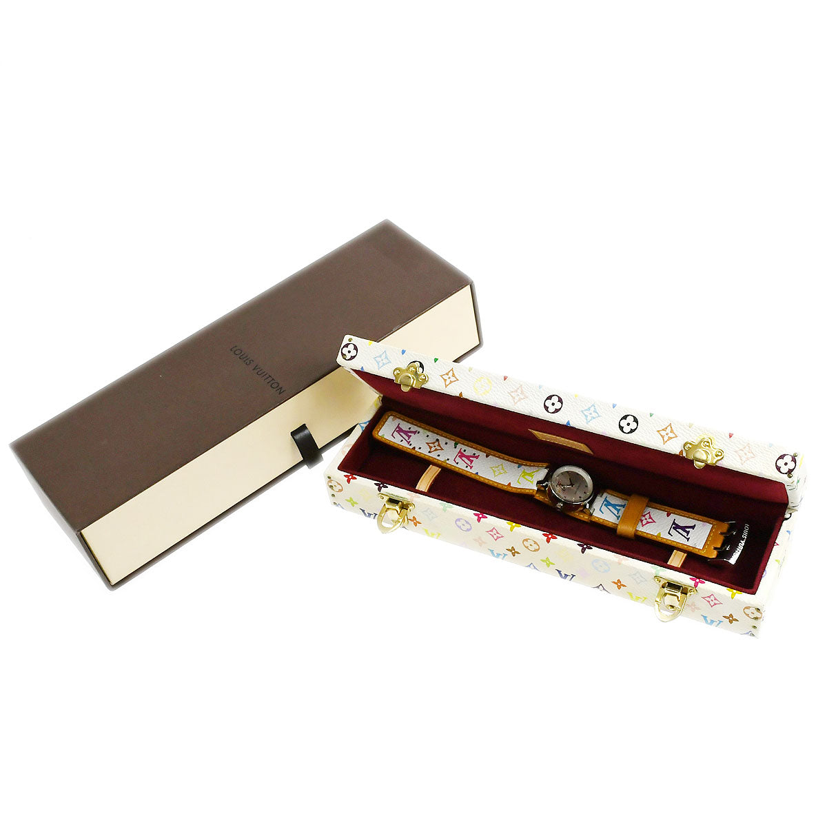 Louis Vuitton × Takashi Murakami Tambour Love Monogram Ref. Watch Style 2
