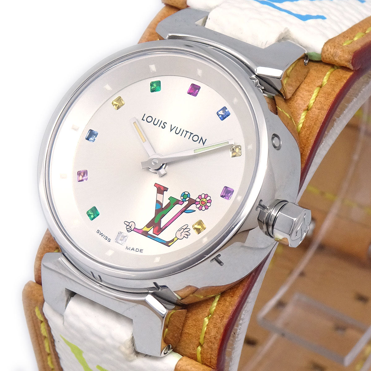Louis Vuitton × Takashi Murakami Tambour Love Monogram Ref. Watch Style 2