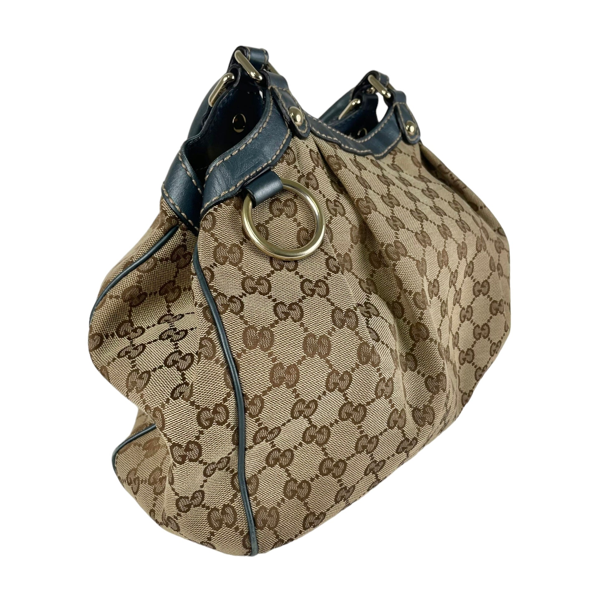 Gucci Sukey Bag Monogram Blue Shoulder Bag