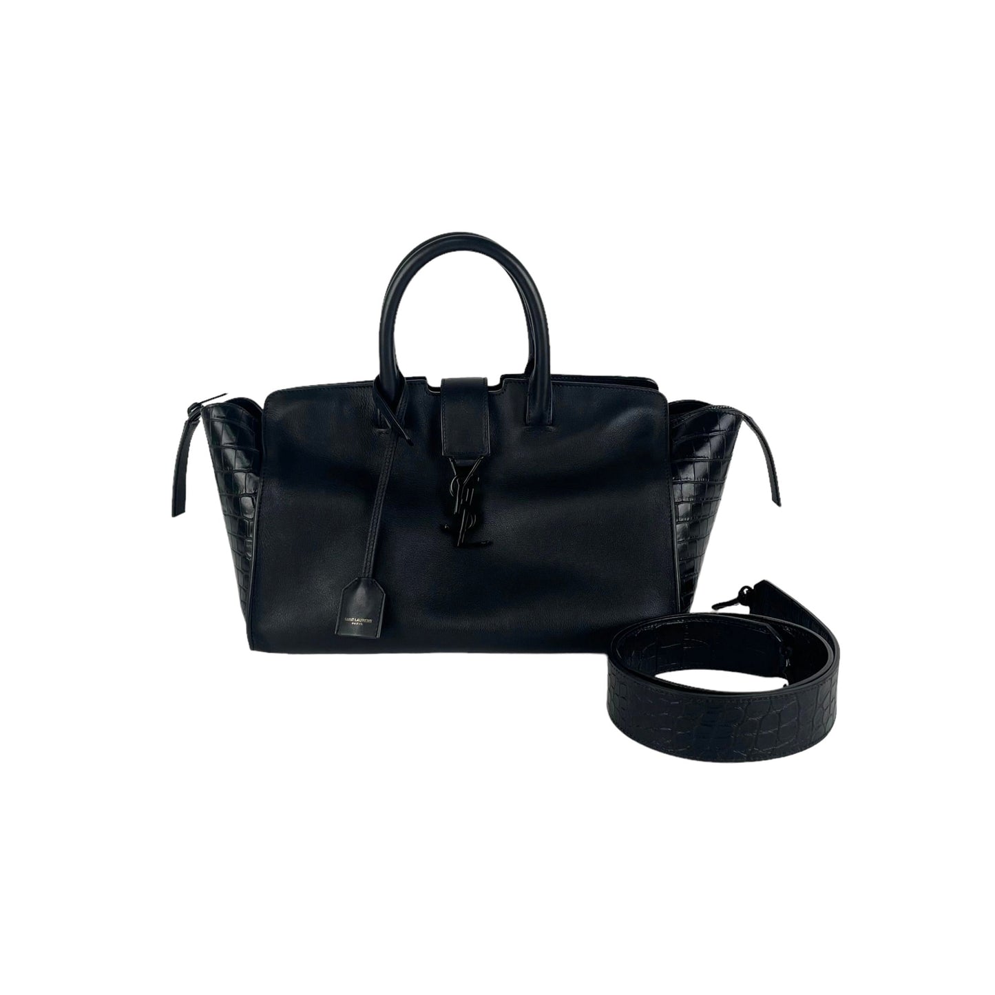 YSL Saint Laurent Cabas Bag Black Small Shoulder Bag