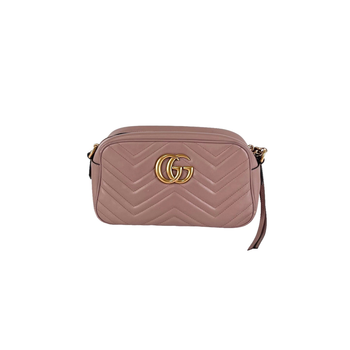 Gucci Marmont Camera Nude Crossbody Bag Small