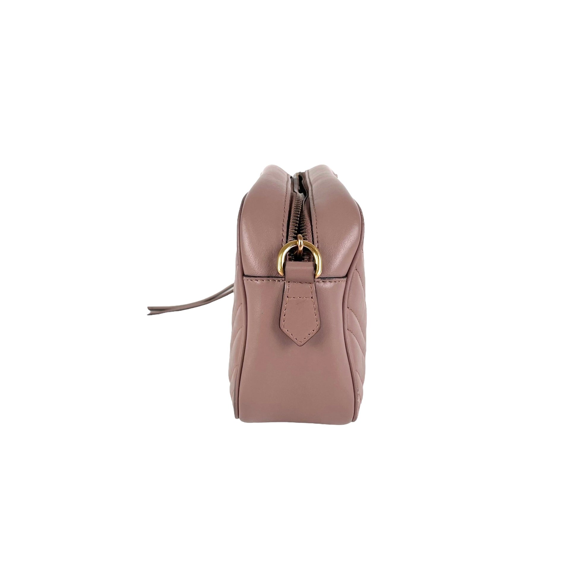 Gucci Marmont Camera Nude Crossbody Bag Small