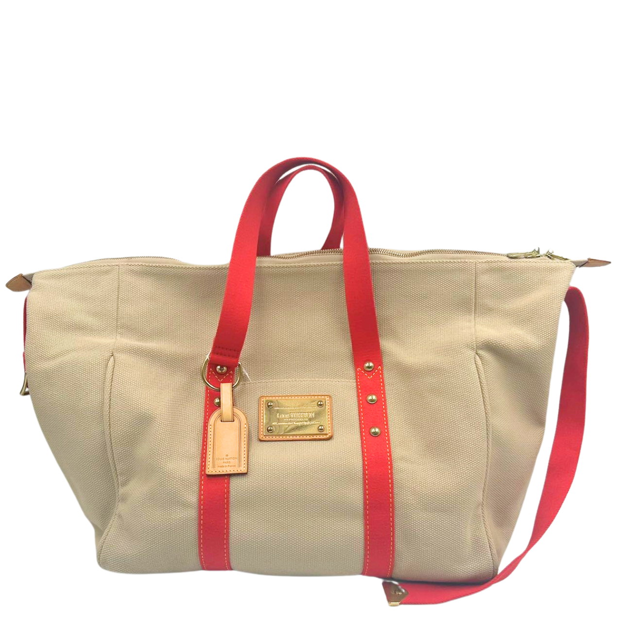 Louis Vuitton Sac Weekend Beige Fashion Accessory