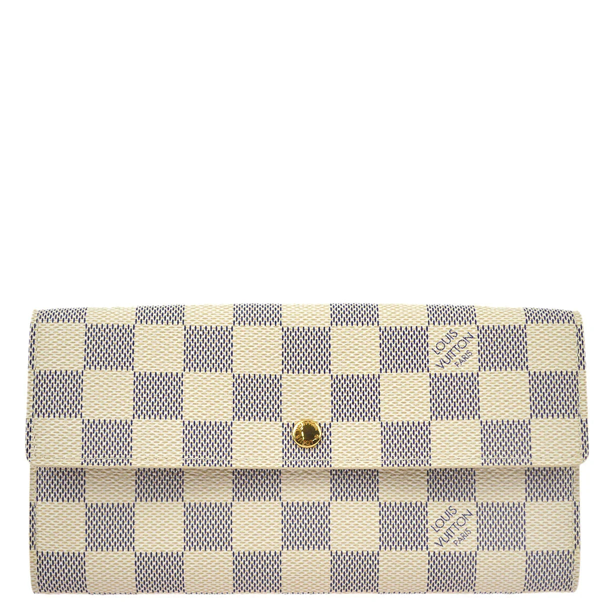 Louis Vuitton 2007 Damier Azur Portefeuille Sarah Coin Purse Wallet