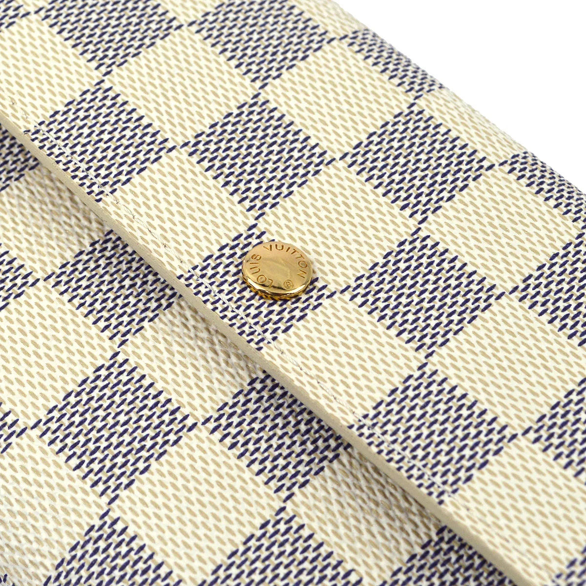 Louis Vuitton 2007 Damier Azur Portefeuille Sarah Coin Purse Wallet