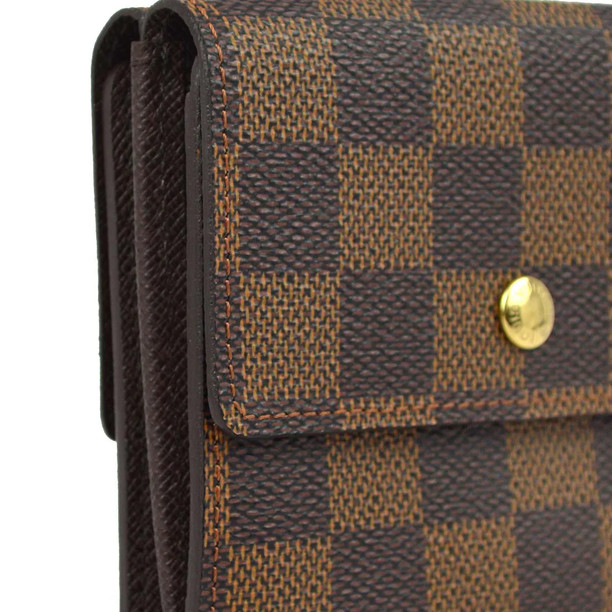 Louis Vuitton 2006 Damier Portefeuille Elise Bifold Wallet