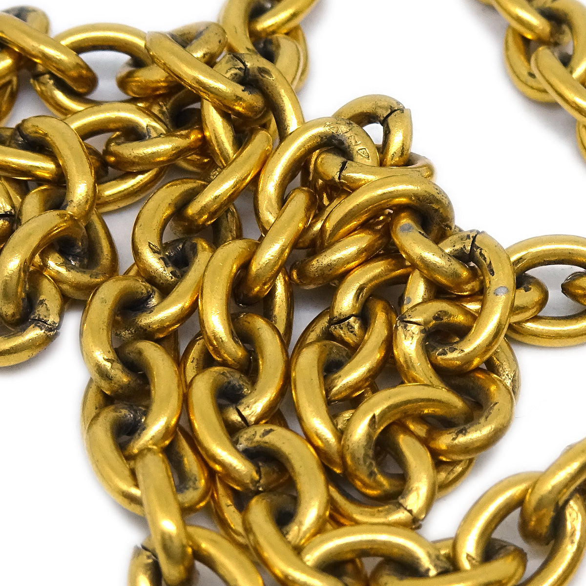 Chanel Gold Chain Pendant Necklace