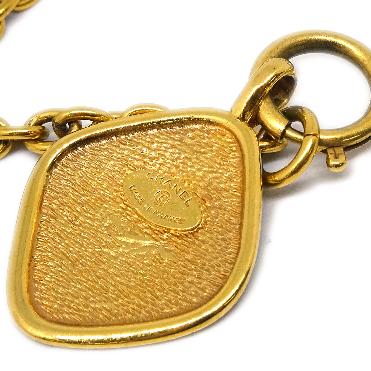 Chanel Gold Chain Pendant Necklace