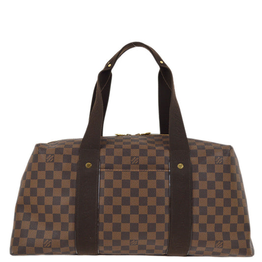 Louis Vuitton 2011 Damier Weekender MM Shoulder Duffle Bag