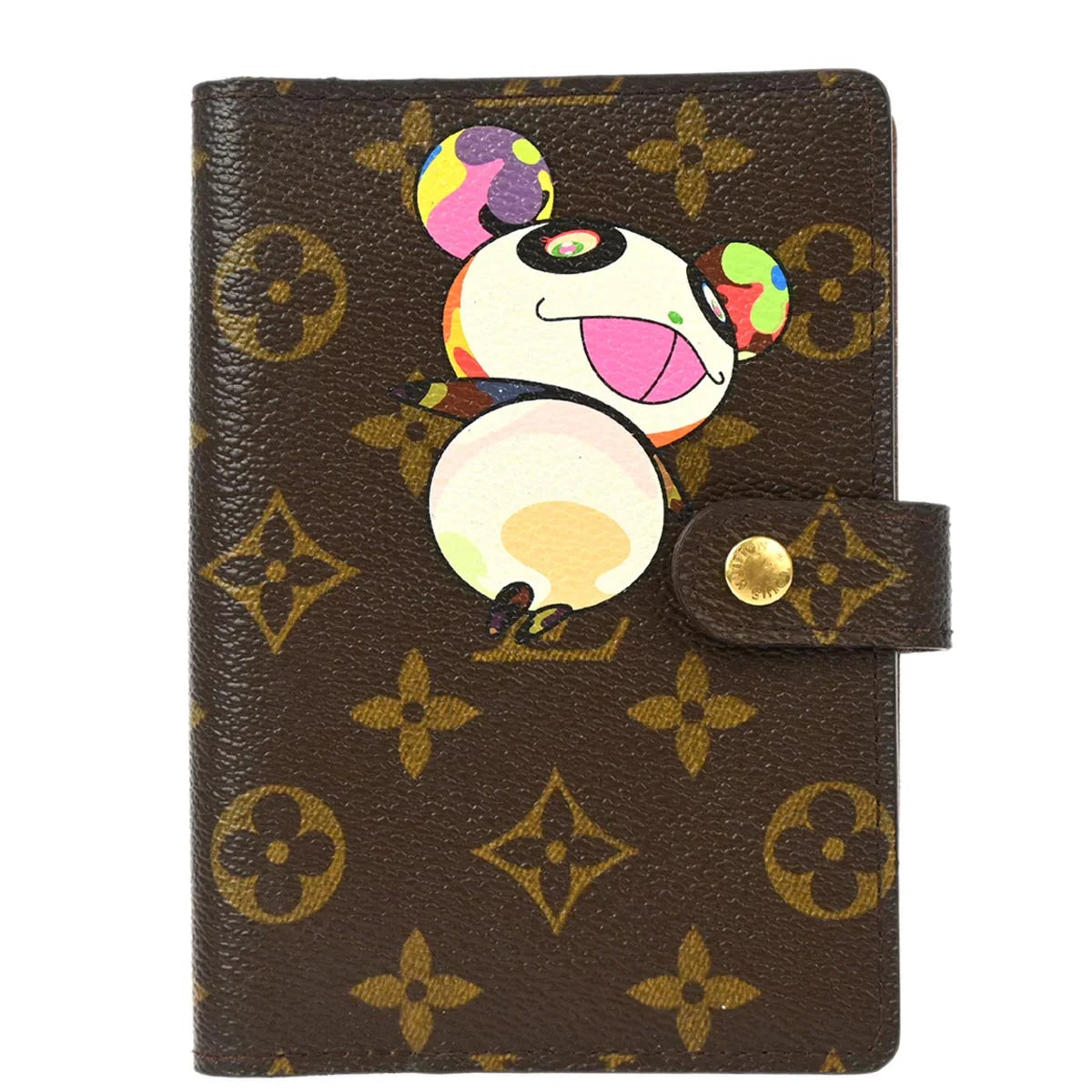 Louis Vuitton 2004 Monogram Panda Agenda PM Note Book Cover Small Good Fashion Accessory