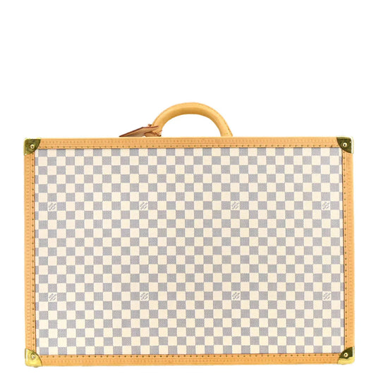Louis Vuitton Damier Azur Alzer 60 Trunk Hard Case Bag