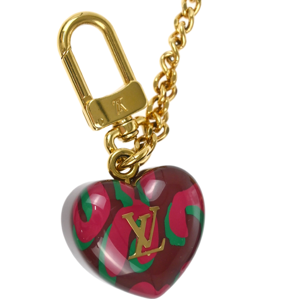 Louis Vuitton 2010 Vernis Leopard Pink Porte Monnaie Coeur Coin Wallet
