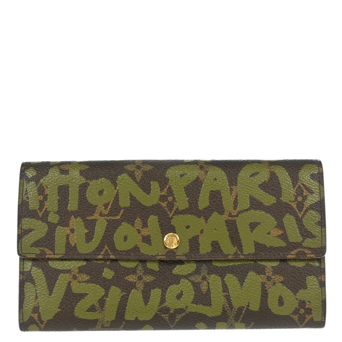 Louis Vuitton 2001 Monogram Graffiti Portefeuille Sarah Wallet