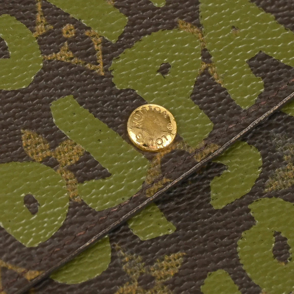 Louis Vuitton 2001 Monogram Graffiti Portefeuille Sarah Wallet