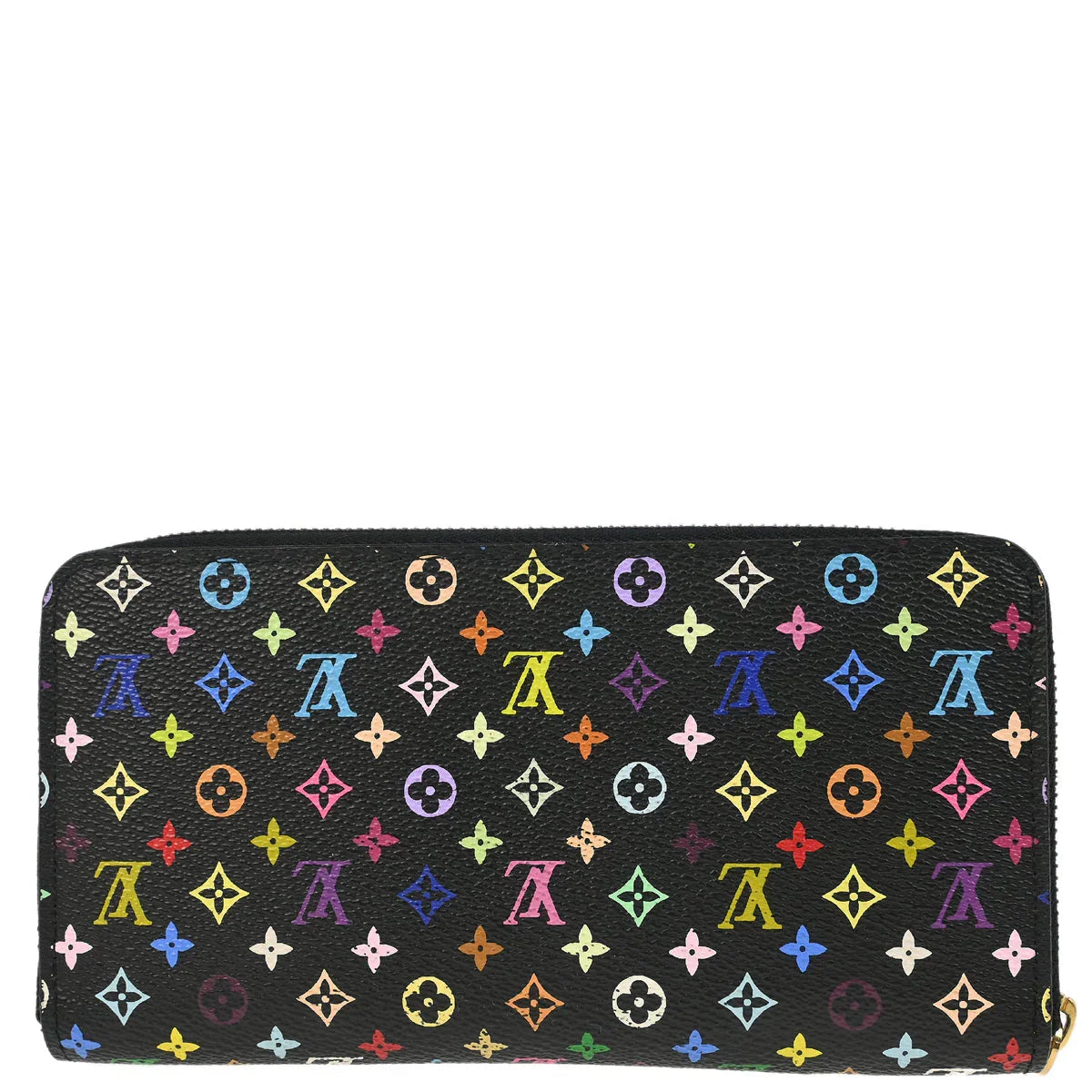 Louis Vuitton 2007 Black Multicolor Zippy Wallet