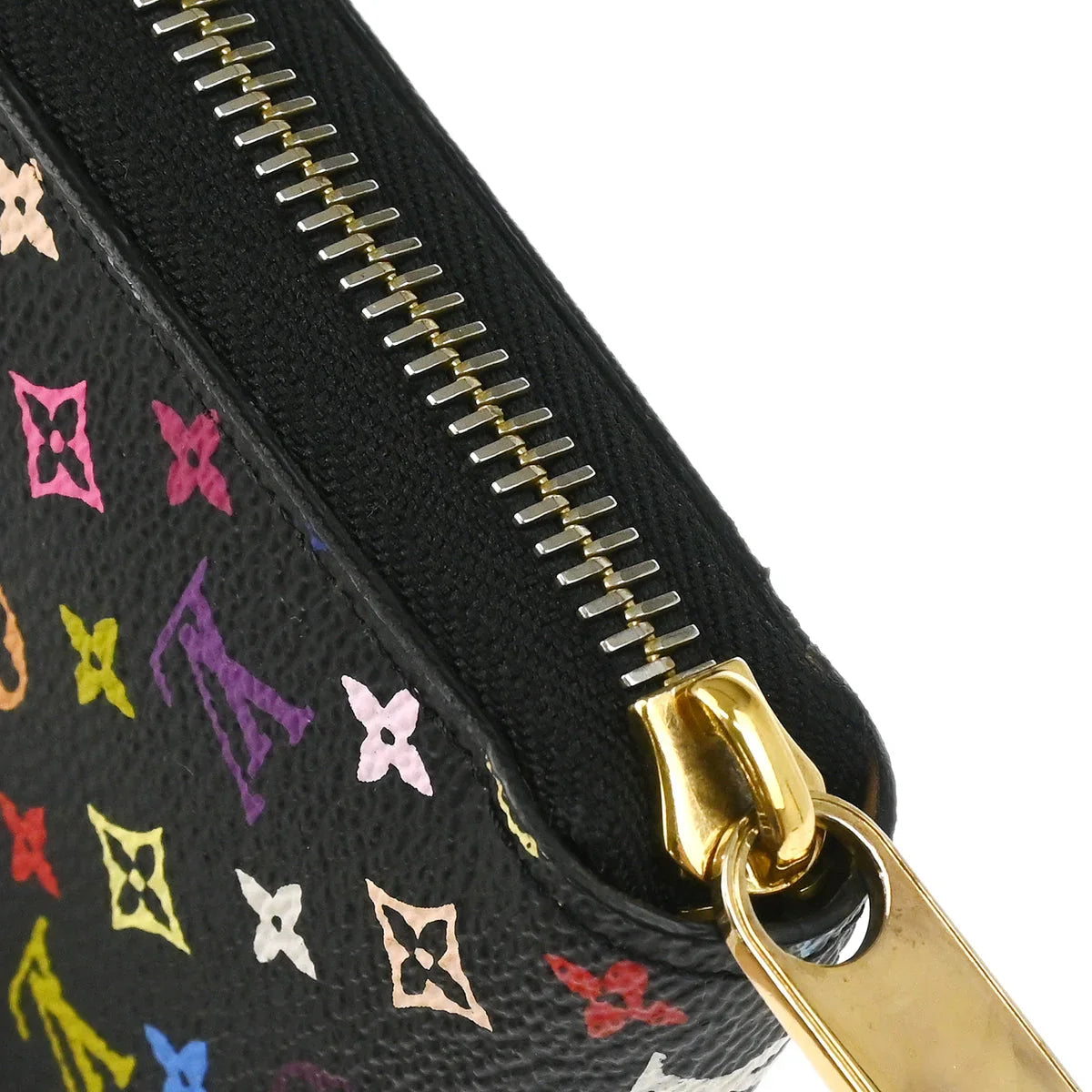 Louis Vuitton 2007 Black Multicolor Zippy Wallet
