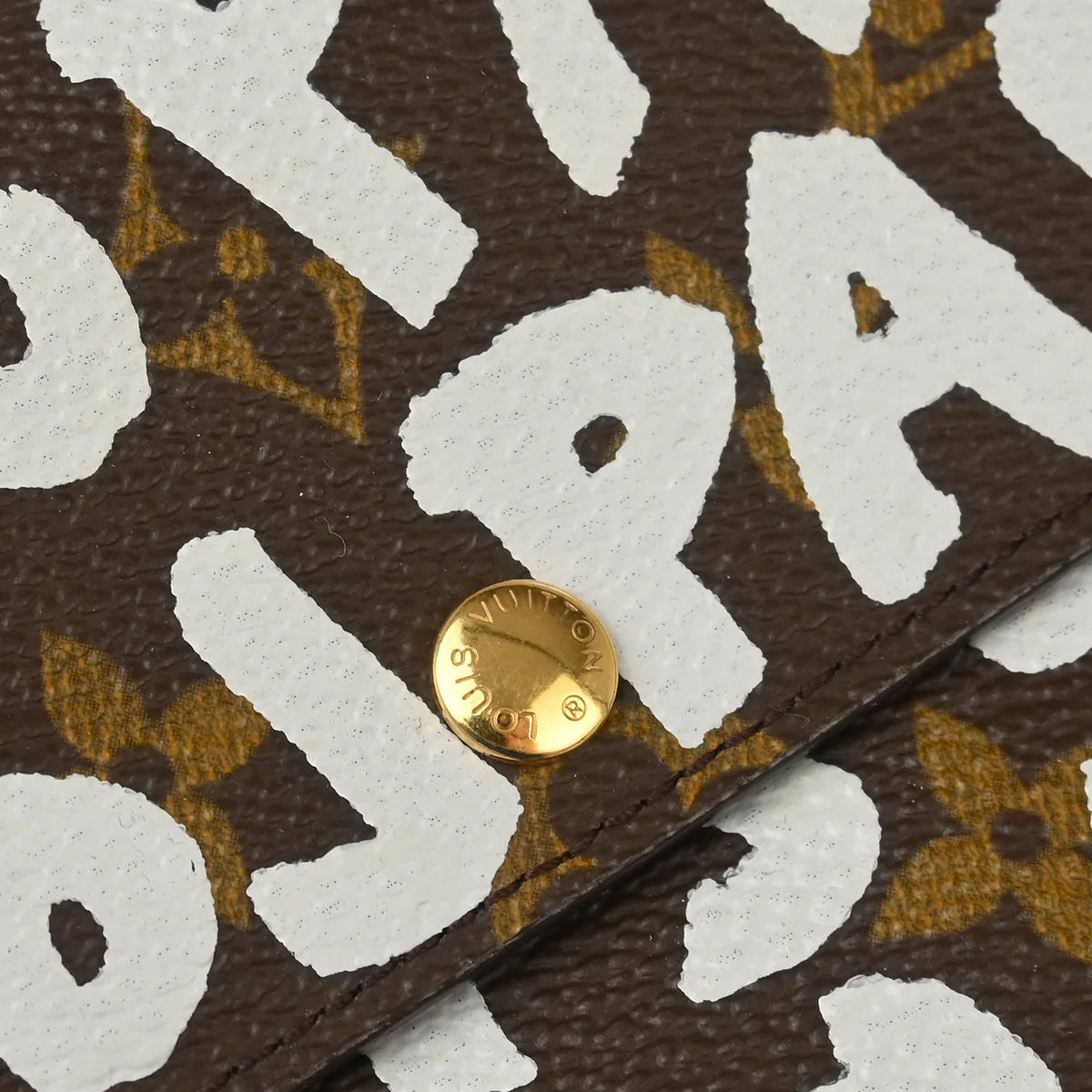 Louis Vuitton 2001 Monogram Graffiti Porte Monnaie Credit Wallet