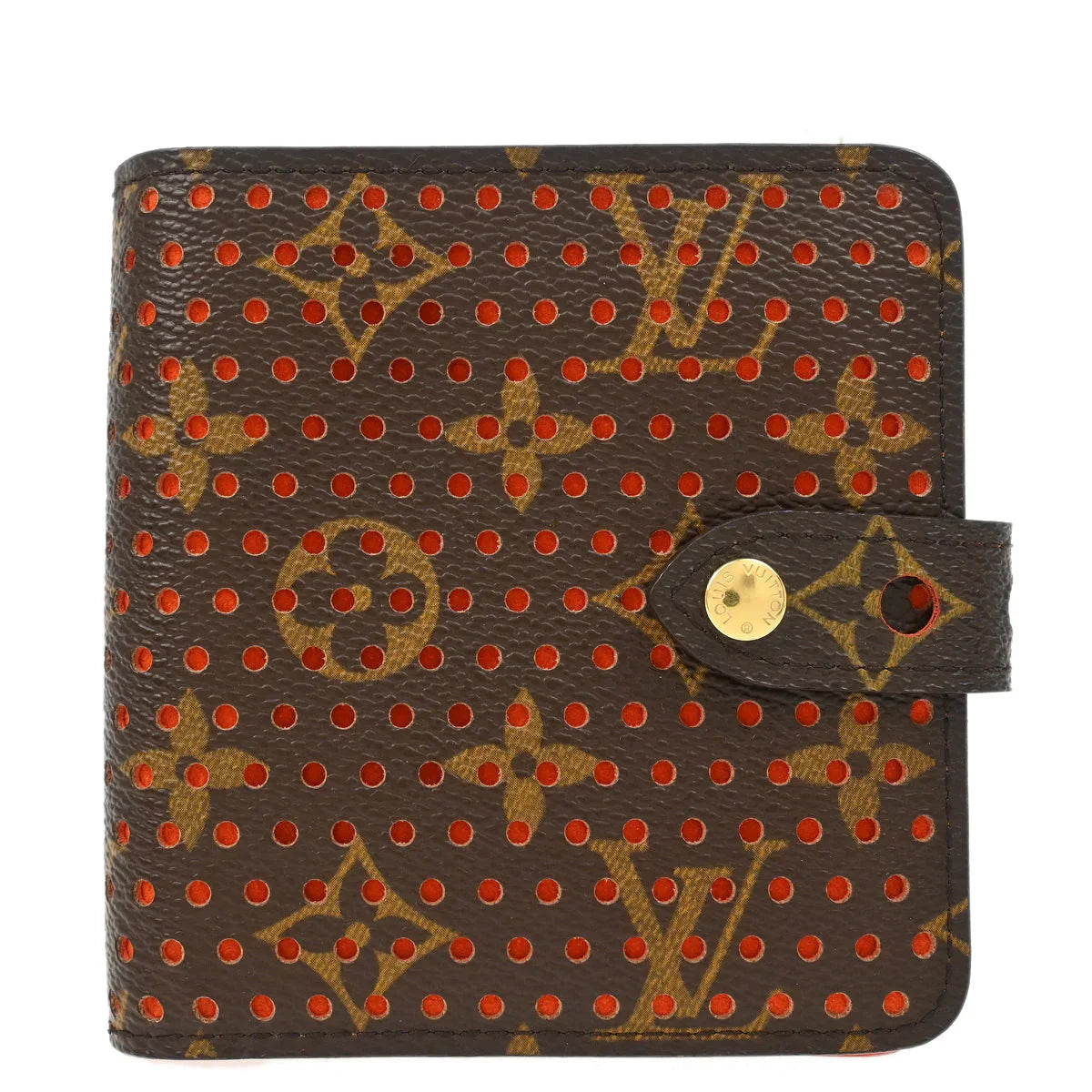 Louis Vuitton 2006 Monogram Perfo Compact Zip Wallet