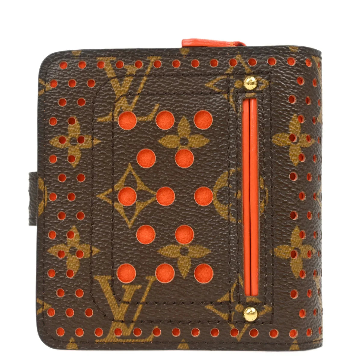 Louis Vuitton 2006 Monogram Perfo Compact Zip Wallet