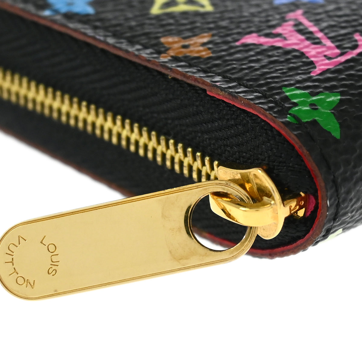 Louis Vuitton 2011 Black Multicolor Zippy Coin Purse Wallet