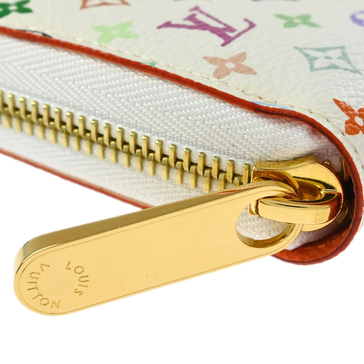 Louis Vuitton 2012 White Multicolor Zippy Wallet Style 2