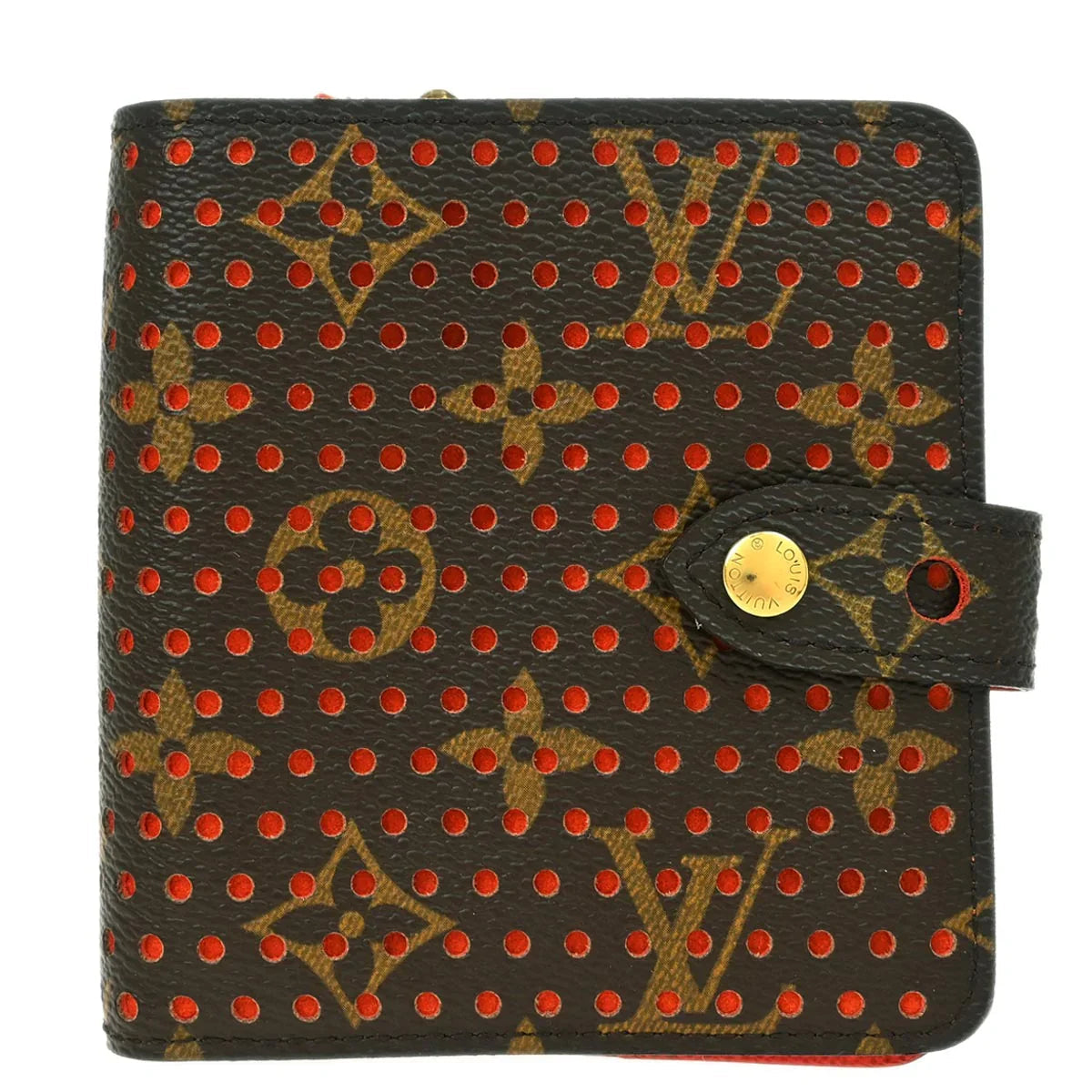 Louis Vuitton 2006 Monogram Perfo Compact Zip Wallet Style 2
