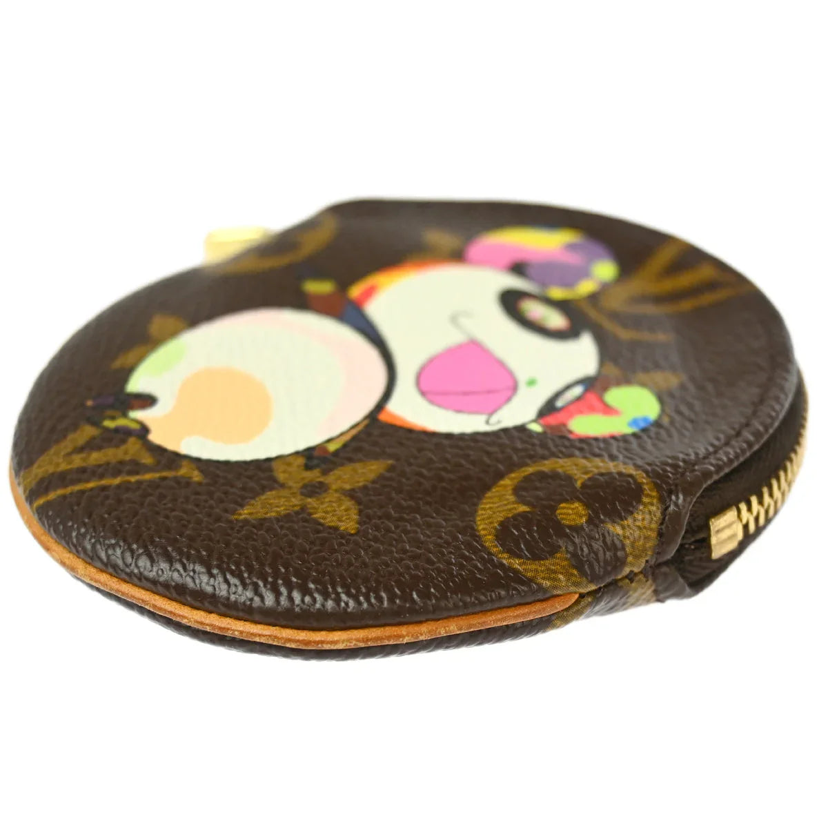 Louis Vuitton 2004 Monogram Panda Porte Monnaie Rond Coin Wallet