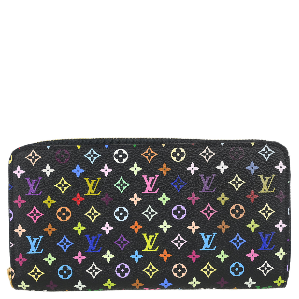 Louis Vuitton 2011 Black Multicolor Zippy Wallet