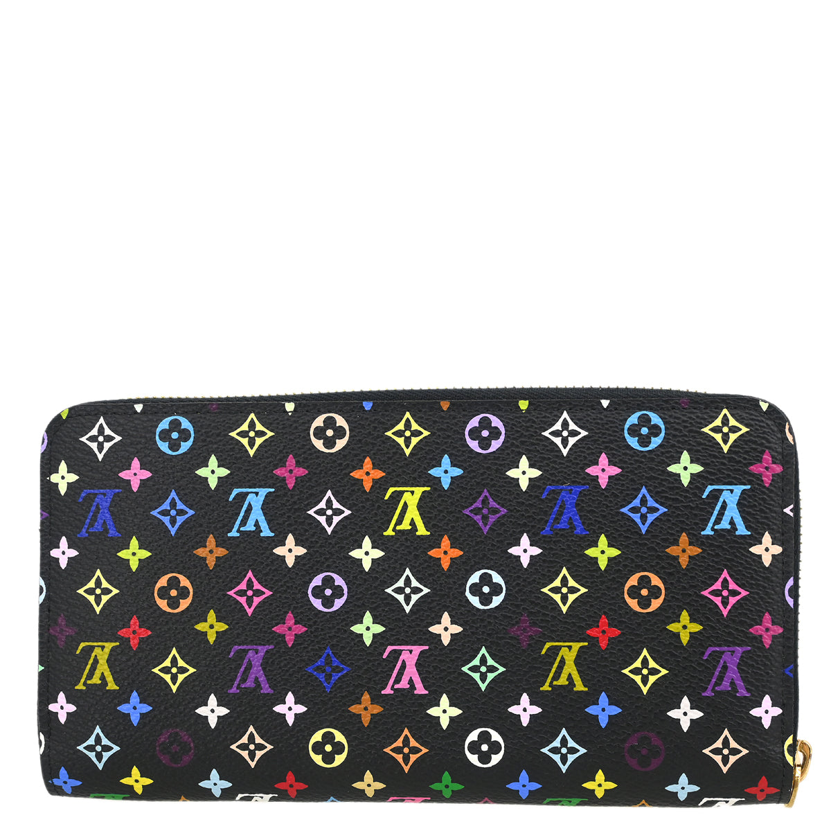 Louis Vuitton 2011 Black Multicolor Zippy Wallet