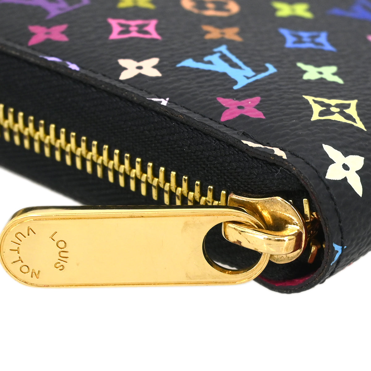 Louis Vuitton 2011 Black Multicolor Zippy Wallet