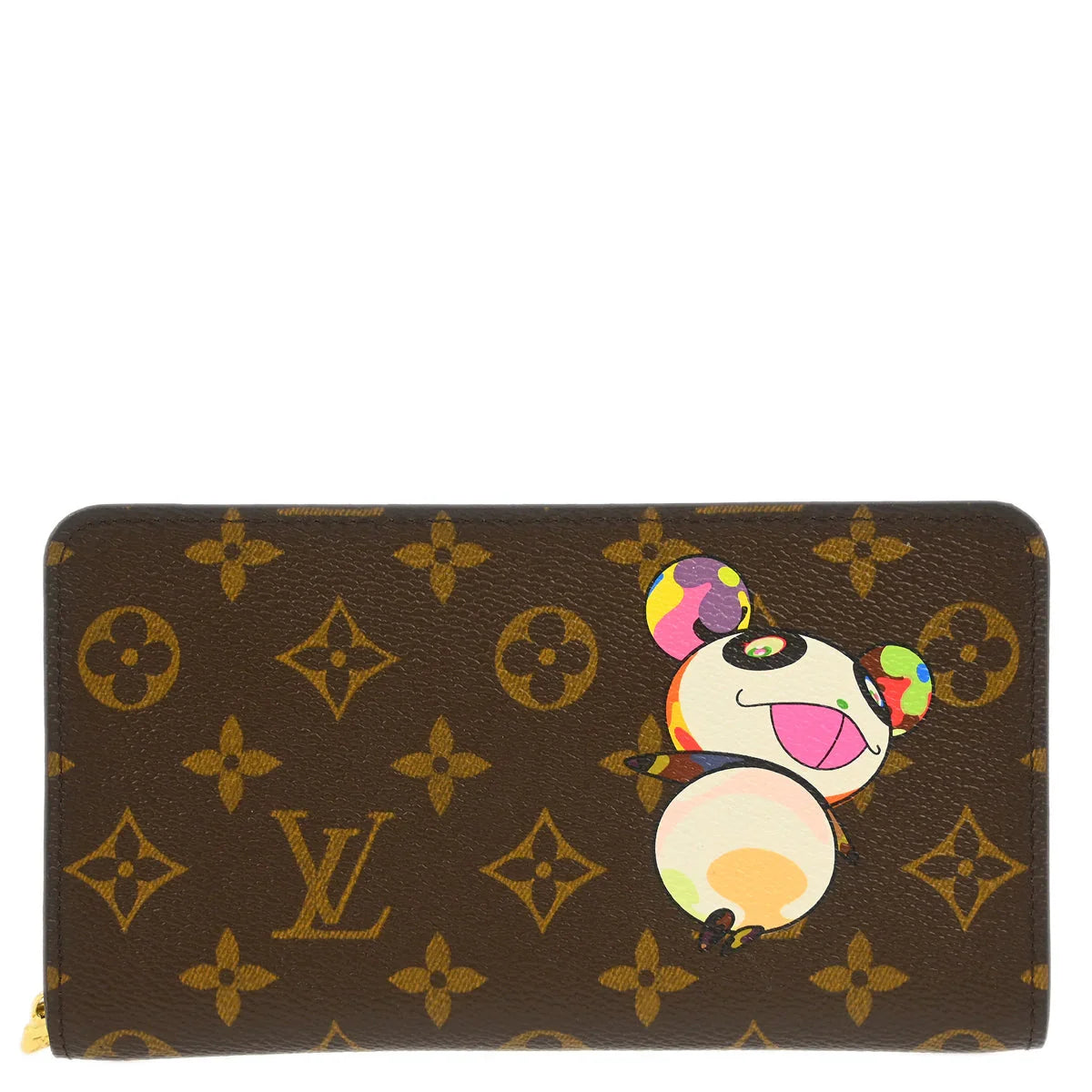 Louis Vuitton 2004 Monogram Panda Porte Monnaie Zip Wallet