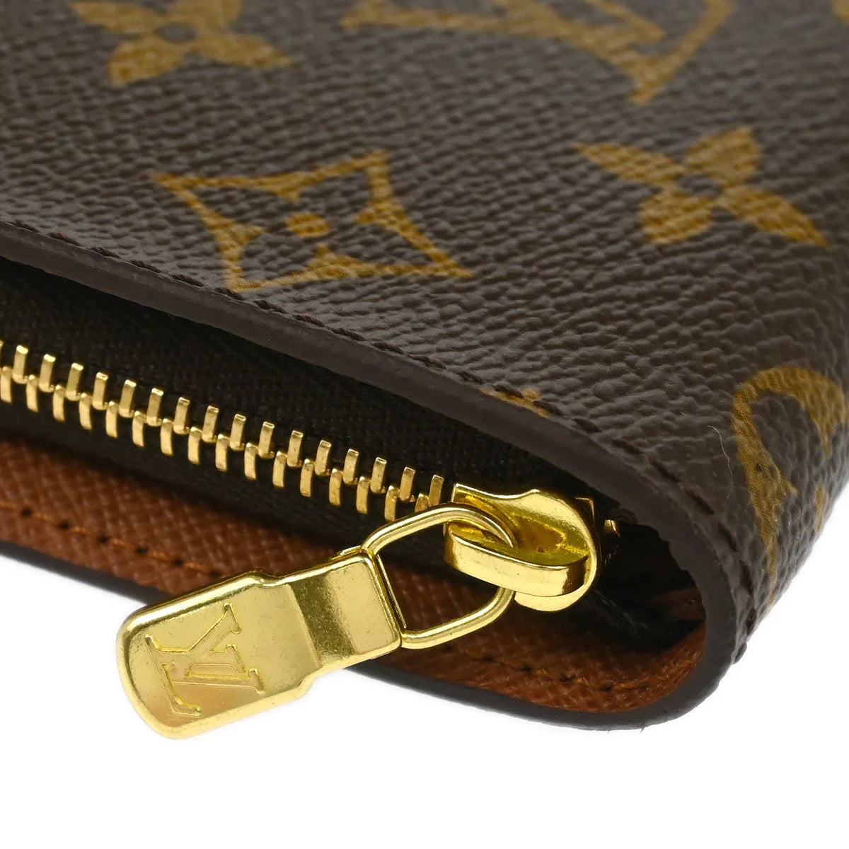 Louis Vuitton 2004 Monogram Panda Porte Monnaie Zip Wallet