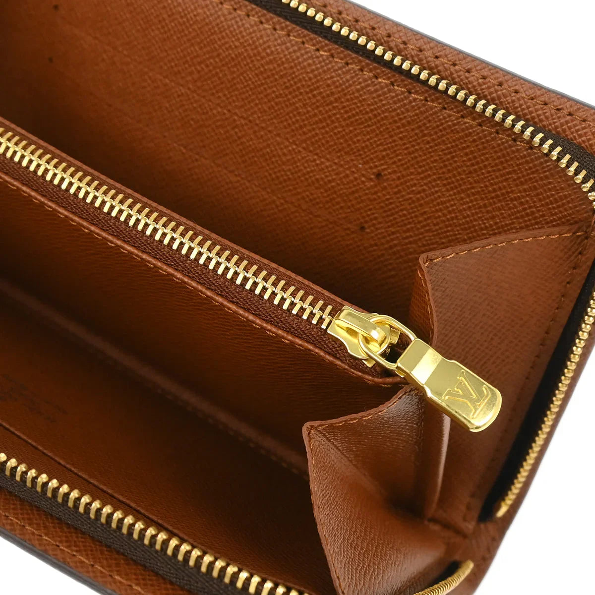 Louis Vuitton 2004 Monogram Panda Porte Monnaie Zip Wallet