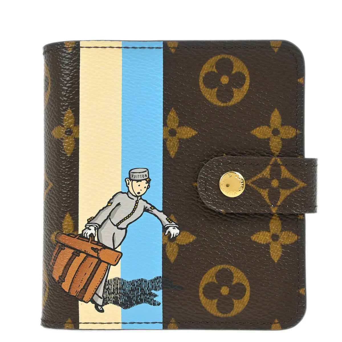 Louis Vuitton Monogram Groom Compact Zip Wallet