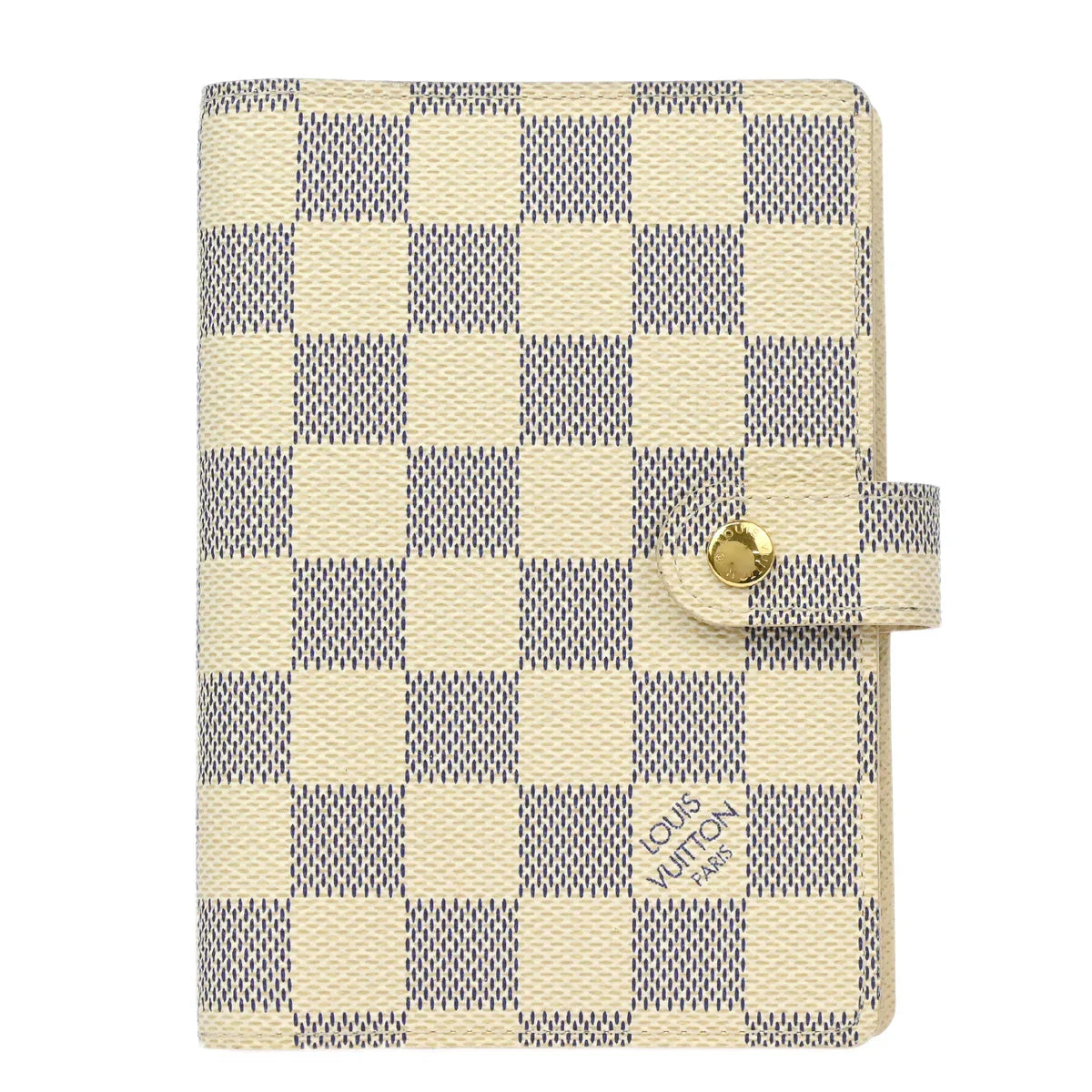 Louis Vuitton 2009 Damier Azur Agenda PM Note Book Cover Fashion Accessory