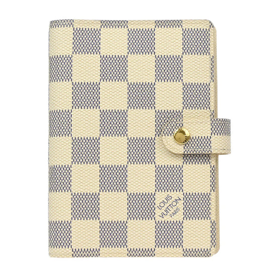 Louis Vuitton 2009 Damier Azur Agenda PM Note Book Cover Fashion Accessory