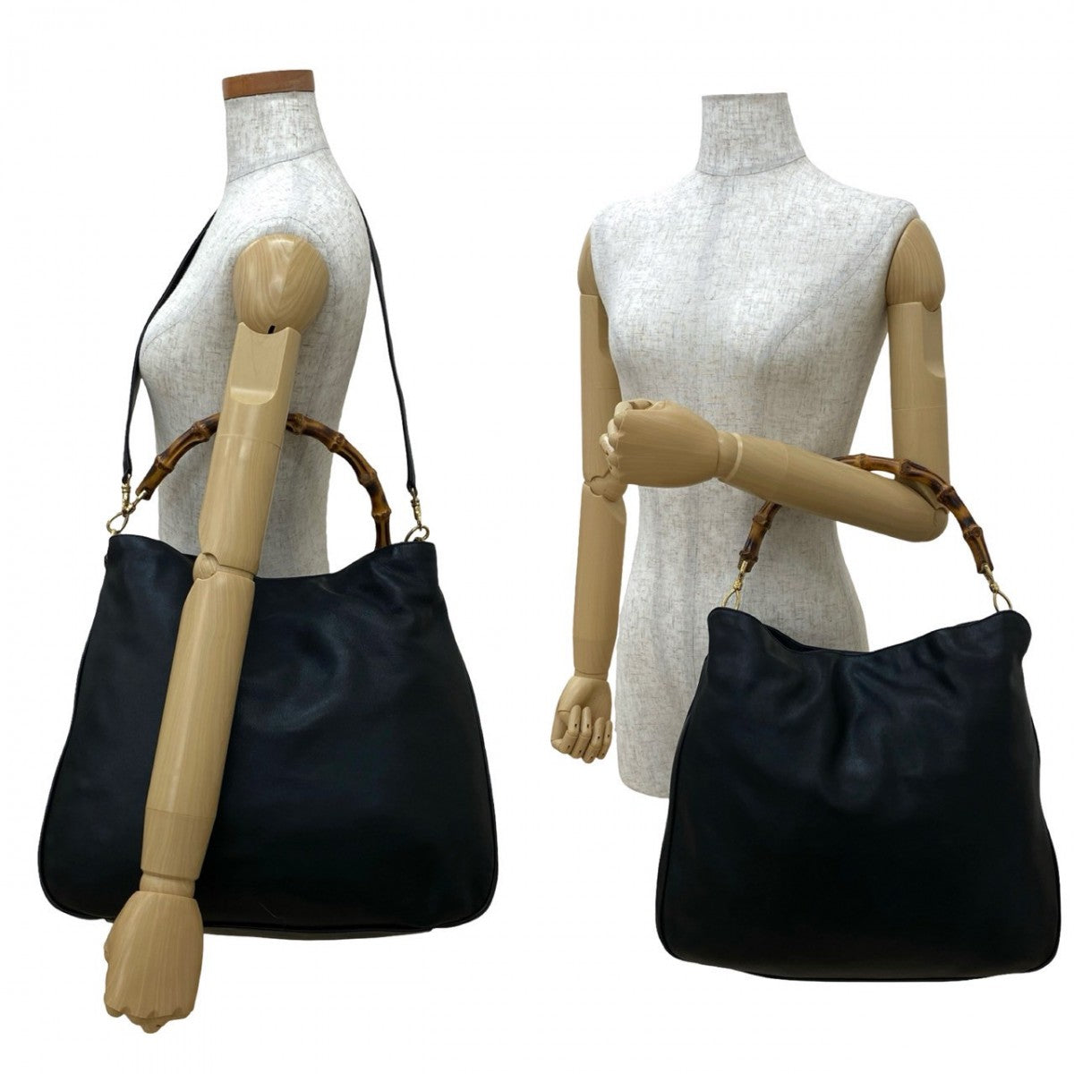 Gucci Bamboo Leather Black Shoulder Bag 20250514Kml819 9