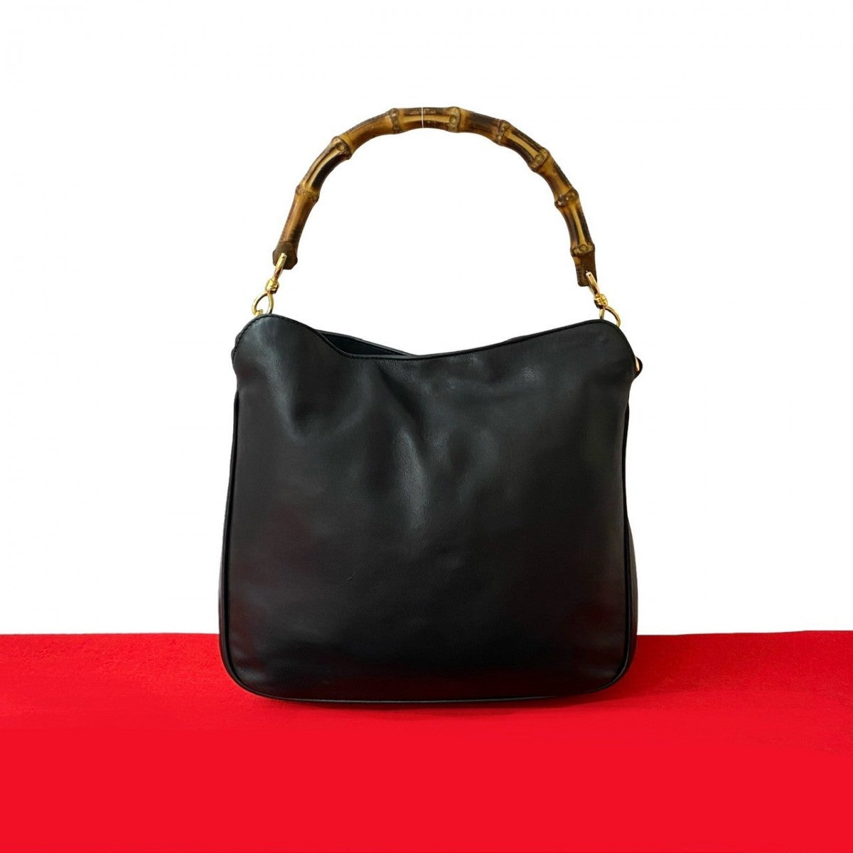 Gucci Bamboo Leather Black Handbag 20250514Kml834 10